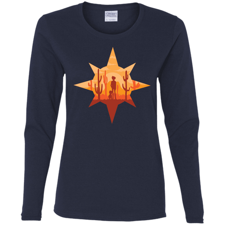 T-Shirts Navy / S Courage Women's Long Sleeve T-Shirt