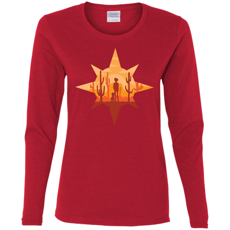 T-Shirts Red / S Courage Women's Long Sleeve T-Shirt
