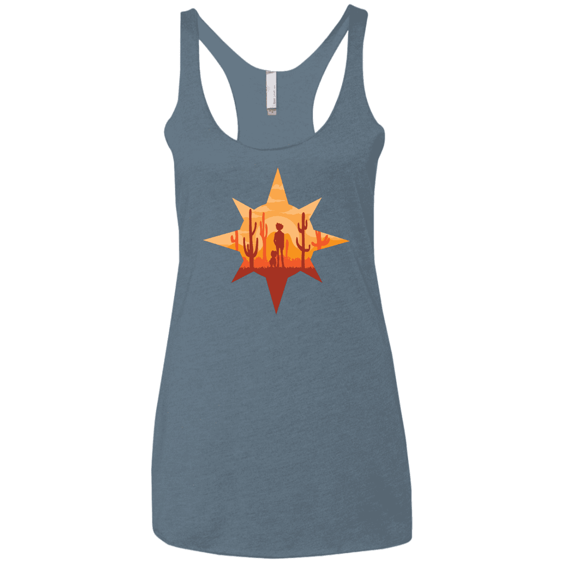 T-Shirts Indigo / X-Small Courage Women's Triblend Racerback Tank