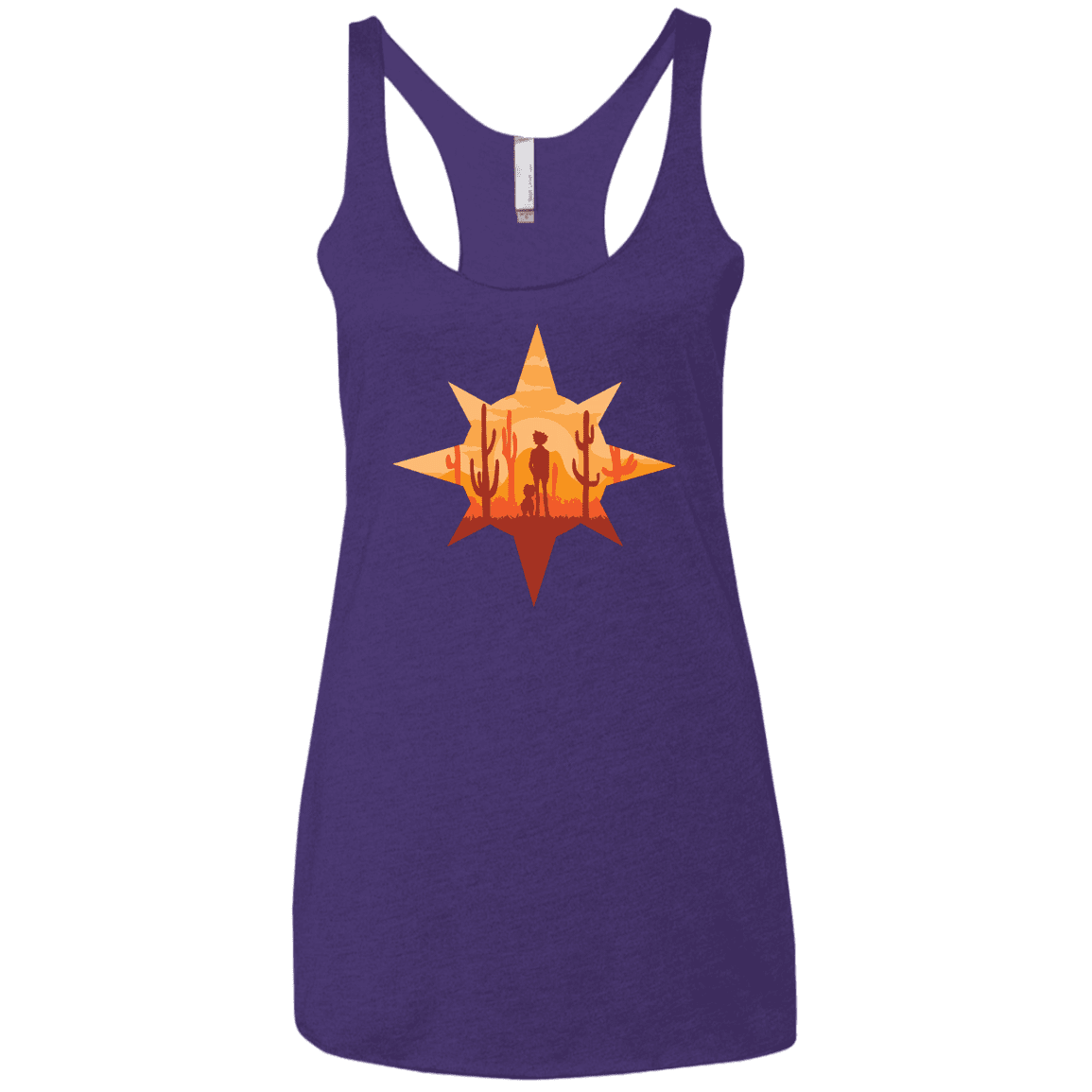 T-Shirts Purple Rush / X-Small Courage Women's Triblend Racerback Tank