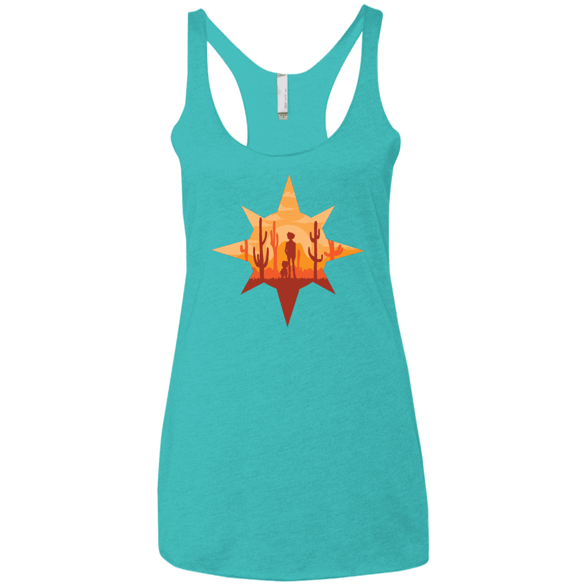 T-Shirts Tahiti Blue / X-Small Courage Women's Triblend Racerback Tank