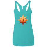 T-Shirts Tahiti Blue / X-Small Courage Women's Triblend Racerback Tank