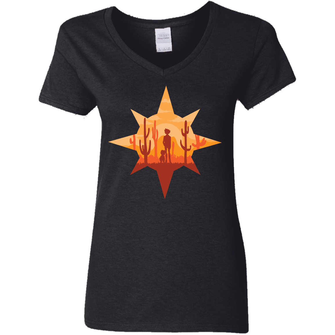 T-Shirts Black / S Courage Women's V-Neck T-Shirt