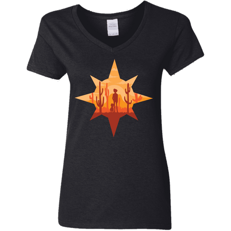 T-Shirts Black / S Courage Women's V-Neck T-Shirt