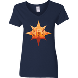 T-Shirts Navy / S Courage Women's V-Neck T-Shirt