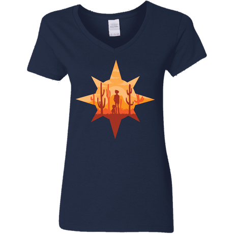 T-Shirts Navy / S Courage Women's V-Neck T-Shirt