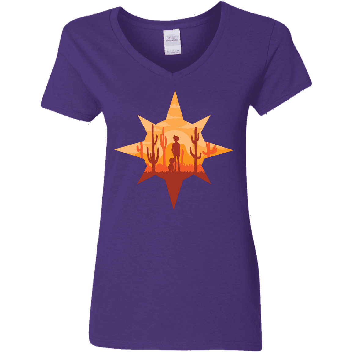 T-Shirts Purple / S Courage Women's V-Neck T-Shirt