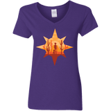 T-Shirts Purple / S Courage Women's V-Neck T-Shirt