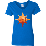 T-Shirts Royal / S Courage Women's V-Neck T-Shirt