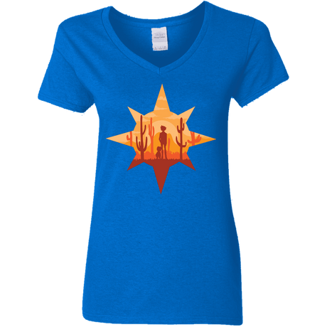 T-Shirts Royal / S Courage Women's V-Neck T-Shirt