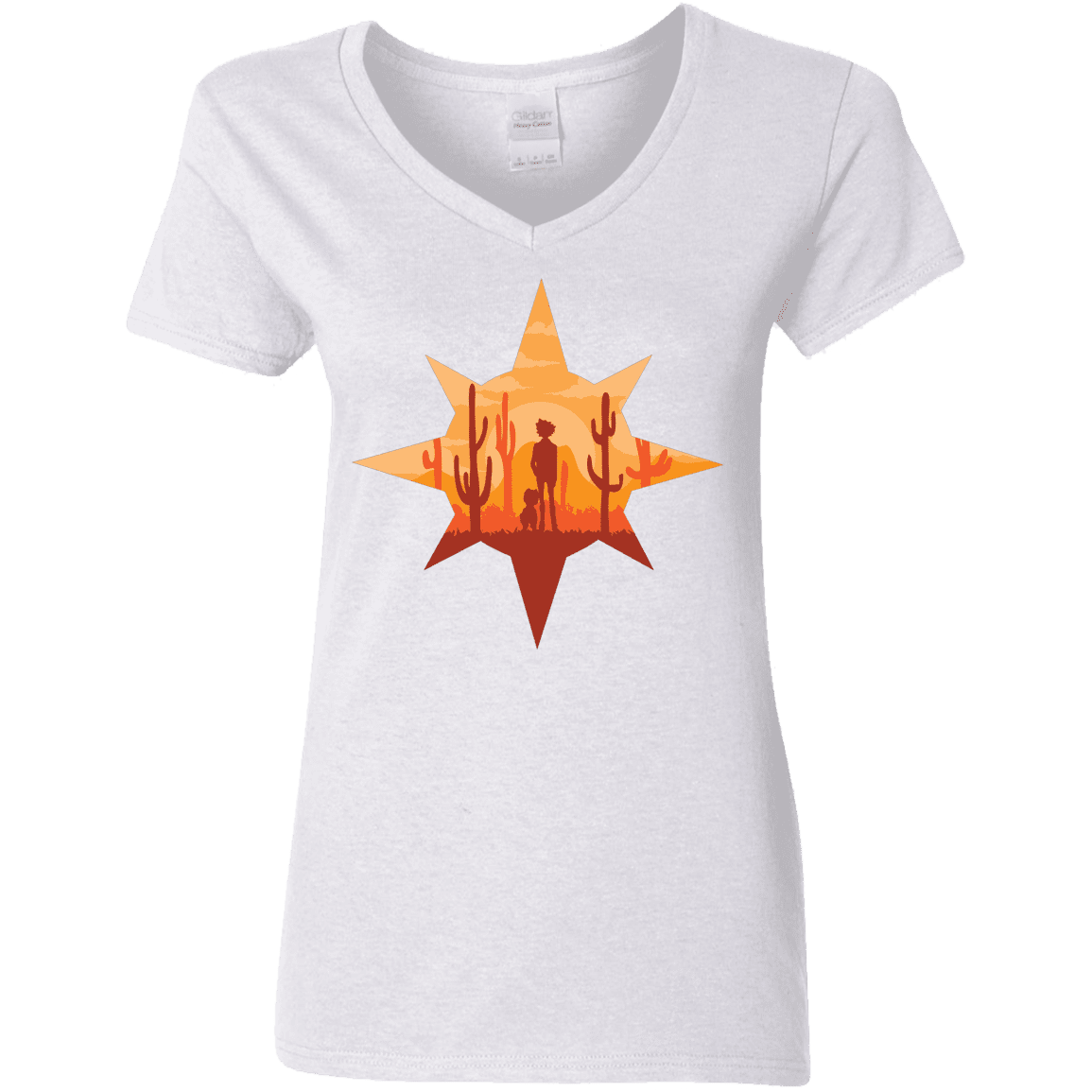 T-Shirts White / S Courage Women's V-Neck T-Shirt