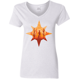 T-Shirts White / S Courage Women's V-Neck T-Shirt