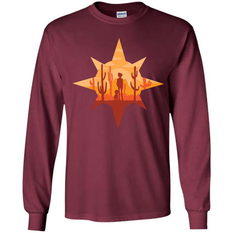 T-Shirts Maroon / YS Courage Youth Long Sleeve T-Shirt