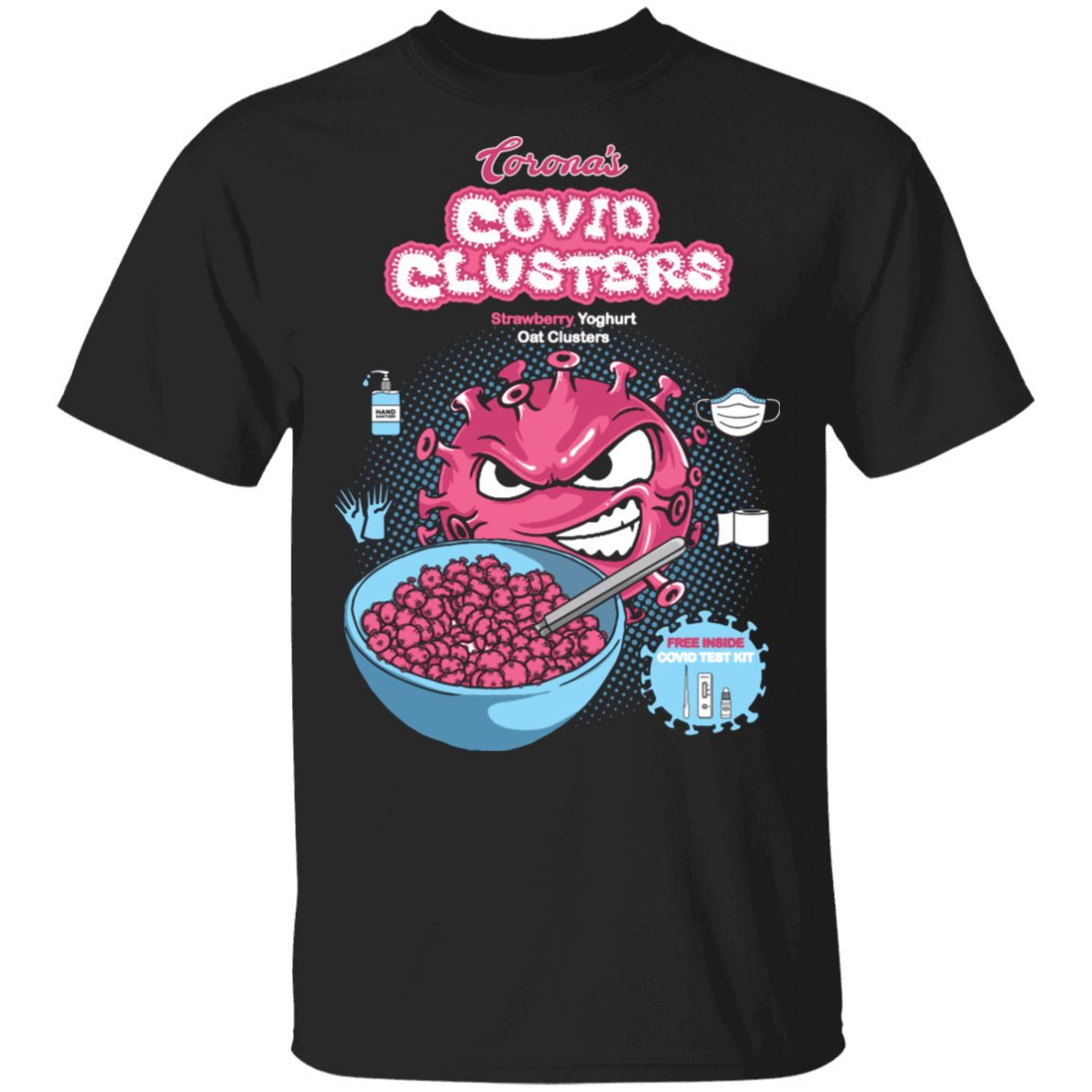 T-Shirts Black / S Covid Clusters T-Shirt