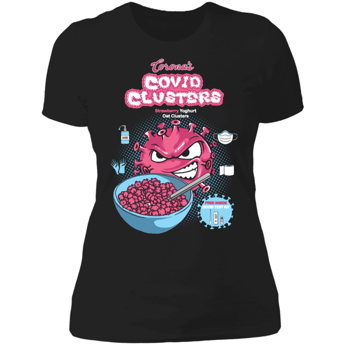 T-Shirts Black / X-Small Covid Clusters Women's Premium T-Shirt