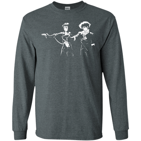 T-Shirts Dark Heather / S Cowboy Fiction Men's Long Sleeve T-Shirt