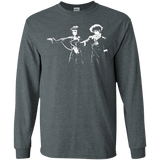 T-Shirts Dark Heather / S Cowboy Fiction Men's Long Sleeve T-Shirt