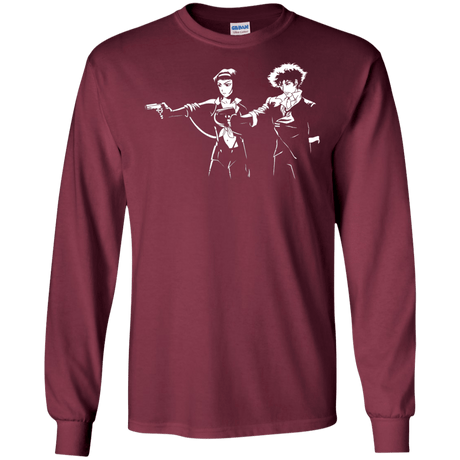 T-Shirts Maroon / S Cowboy Fiction Men's Long Sleeve T-Shirt