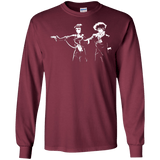 T-Shirts Maroon / S Cowboy Fiction Men's Long Sleeve T-Shirt