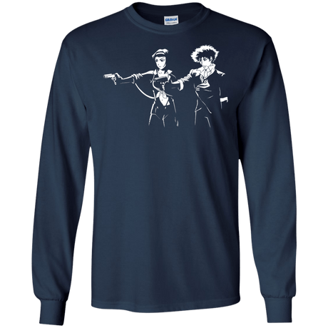 T-Shirts Navy / S Cowboy Fiction Men's Long Sleeve T-Shirt