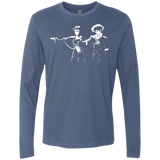 T-Shirts Indigo / S Cowboy Fiction Men's Premium Long Sleeve