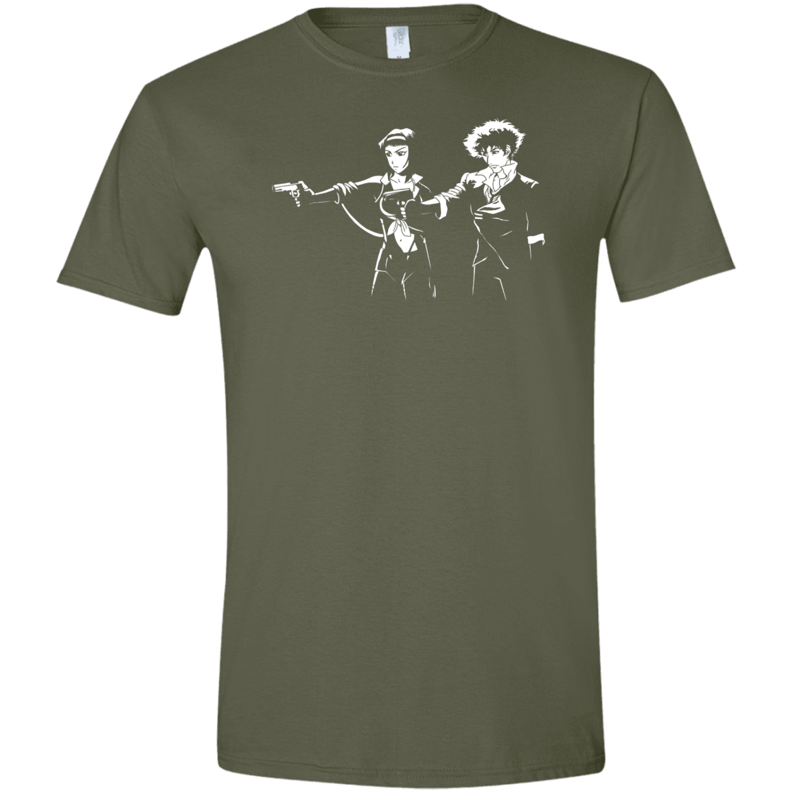 T-Shirts Military Green / S Cowboy Fiction Men's Semi-Fitted Softstyle