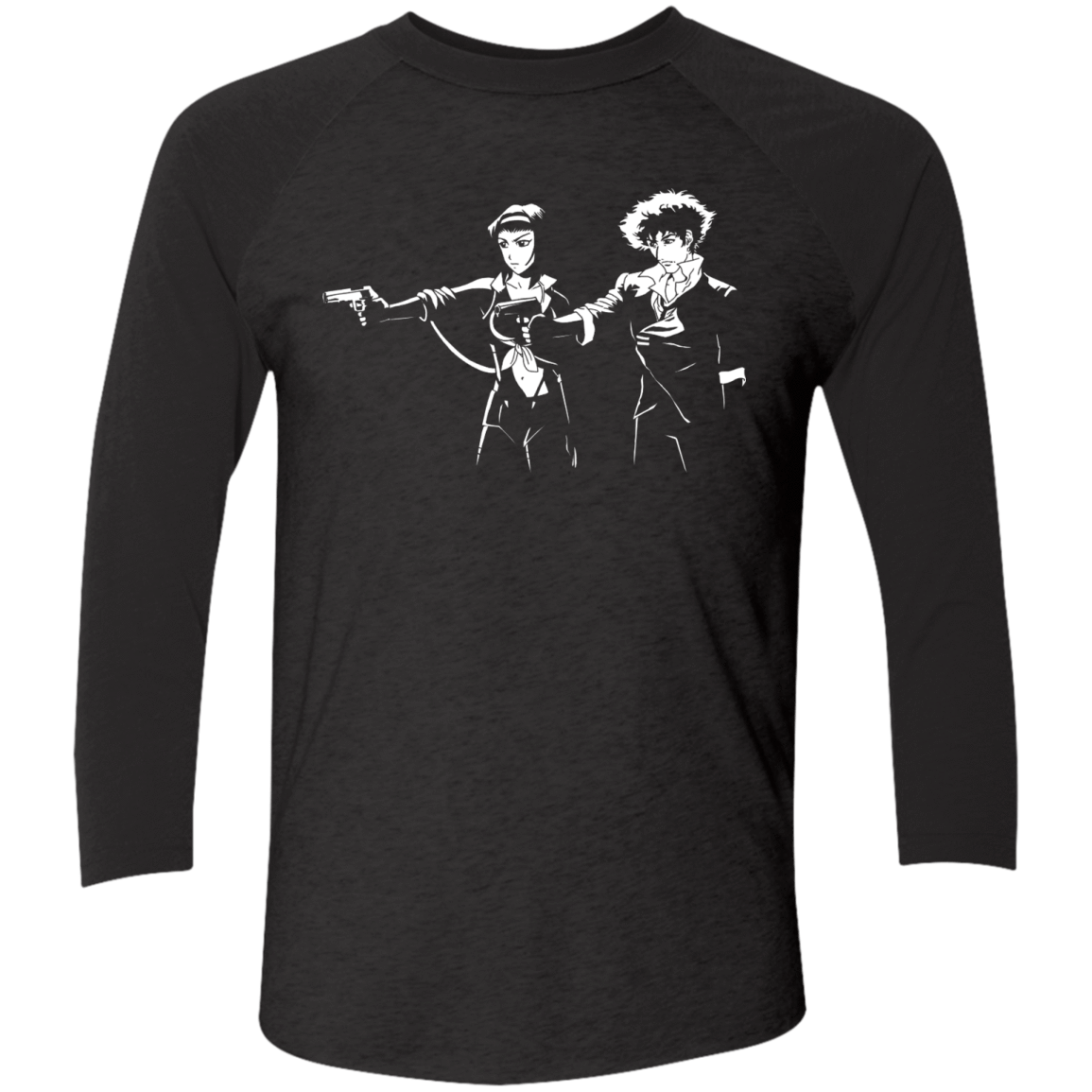 T-Shirts Vintage Black/Vintage Black / X-Small Cowboy Fiction Men's Triblend 3/4 Sleeve