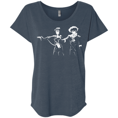 T-Shirts Indigo / X-Small Cowboy Fiction Triblend Dolman Sleeve