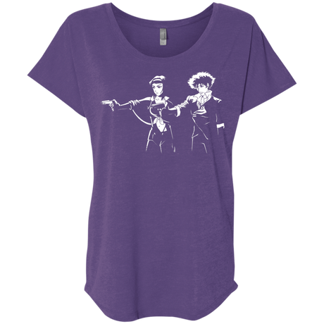 T-Shirts Purple Rush / X-Small Cowboy Fiction Triblend Dolman Sleeve