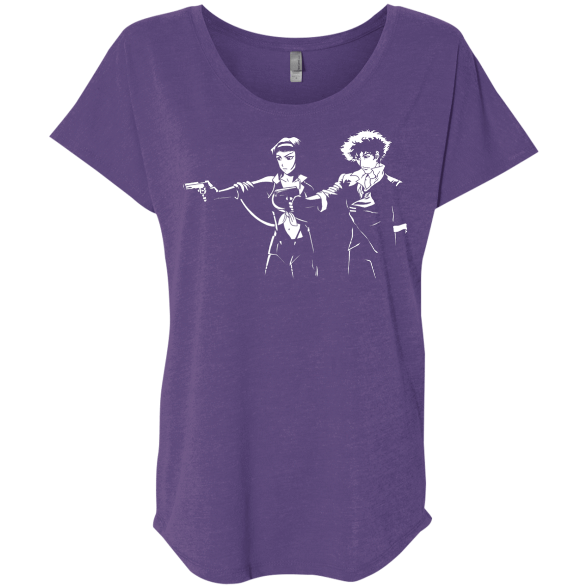 T-Shirts Purple Rush / X-Small Cowboy Fiction Triblend Dolman Sleeve