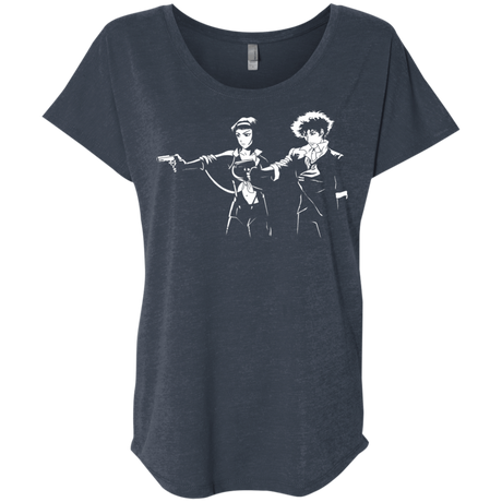 T-Shirts Vintage Navy / X-Small Cowboy Fiction Triblend Dolman Sleeve