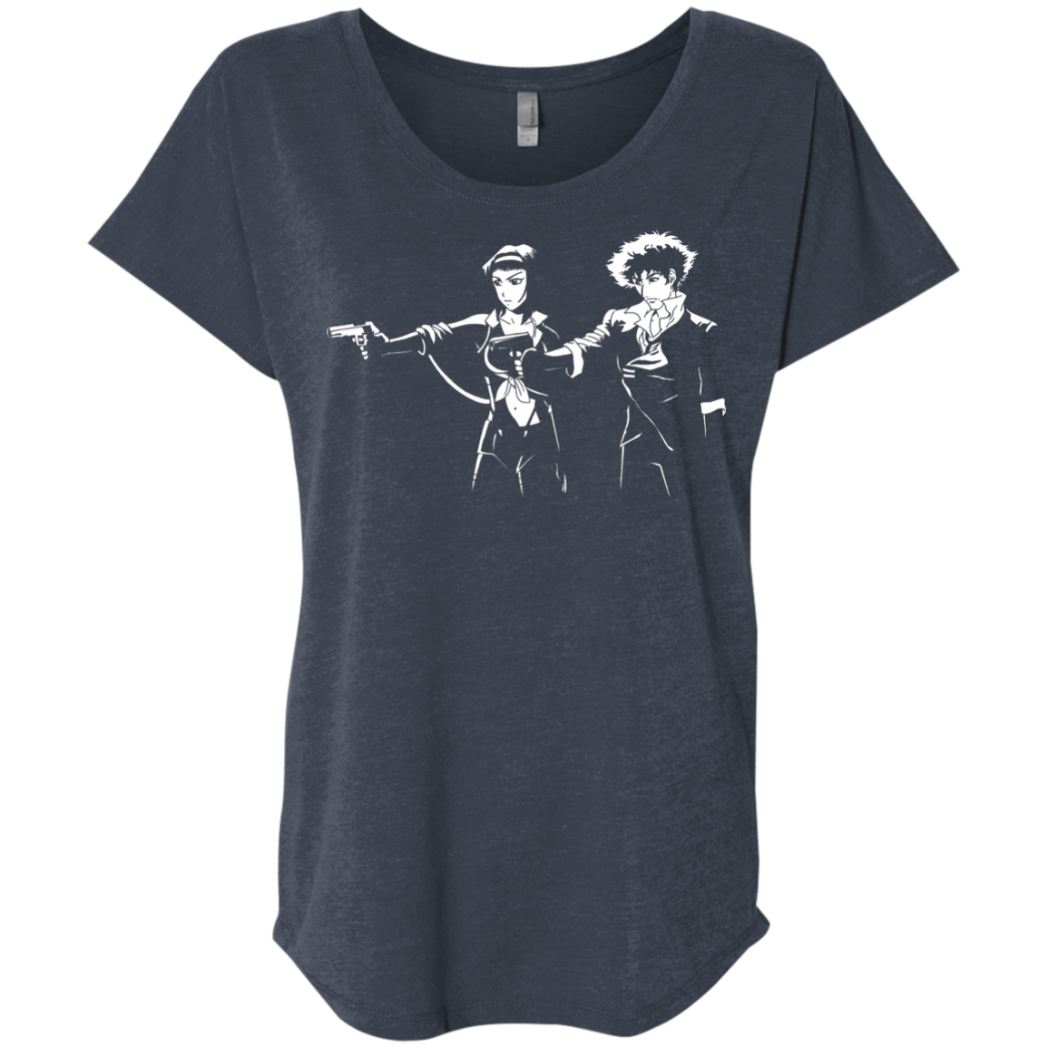 T-Shirts Vintage Navy / X-Small Cowboy Fiction Triblend Dolman Sleeve