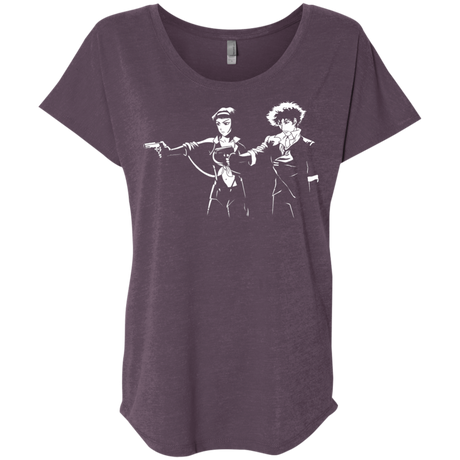 T-Shirts Vintage Purple / X-Small Cowboy Fiction Triblend Dolman Sleeve