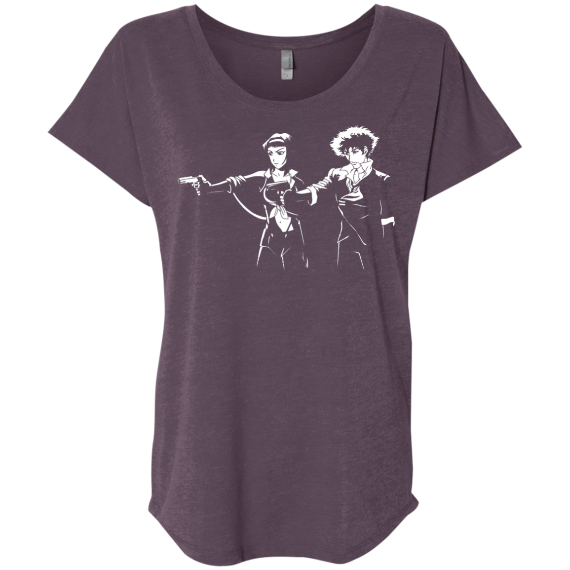 T-Shirts Vintage Purple / X-Small Cowboy Fiction Triblend Dolman Sleeve