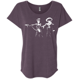 T-Shirts Vintage Purple / X-Small Cowboy Fiction Triblend Dolman Sleeve