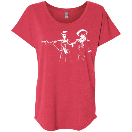 T-Shirts Vintage Red / X-Small Cowboy Fiction Triblend Dolman Sleeve