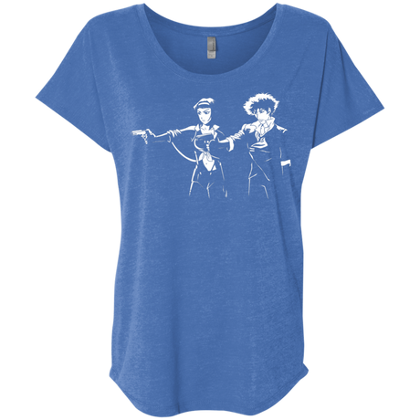 T-Shirts Vintage Royal / X-Small Cowboy Fiction Triblend Dolman Sleeve