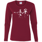 T-Shirts Cardinal / S Cowboy Fiction Women's Long Sleeve T-Shirt