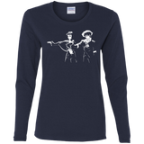 T-Shirts Navy / S Cowboy Fiction Women's Long Sleeve T-Shirt