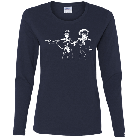 T-Shirts Navy / S Cowboy Fiction Women's Long Sleeve T-Shirt