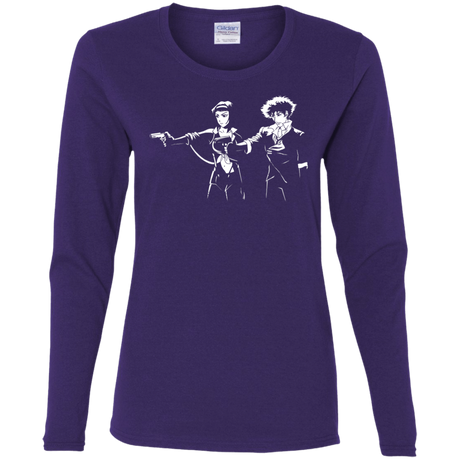 T-Shirts Purple / S Cowboy Fiction Women's Long Sleeve T-Shirt