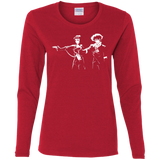 T-Shirts Red / S Cowboy Fiction Women's Long Sleeve T-Shirt