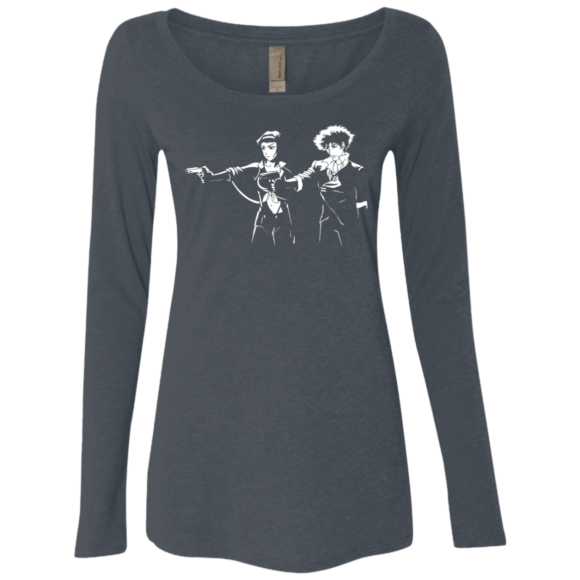 T-Shirts Vintage Navy / S Cowboy Fiction Women's Triblend Long Sleeve Shirt