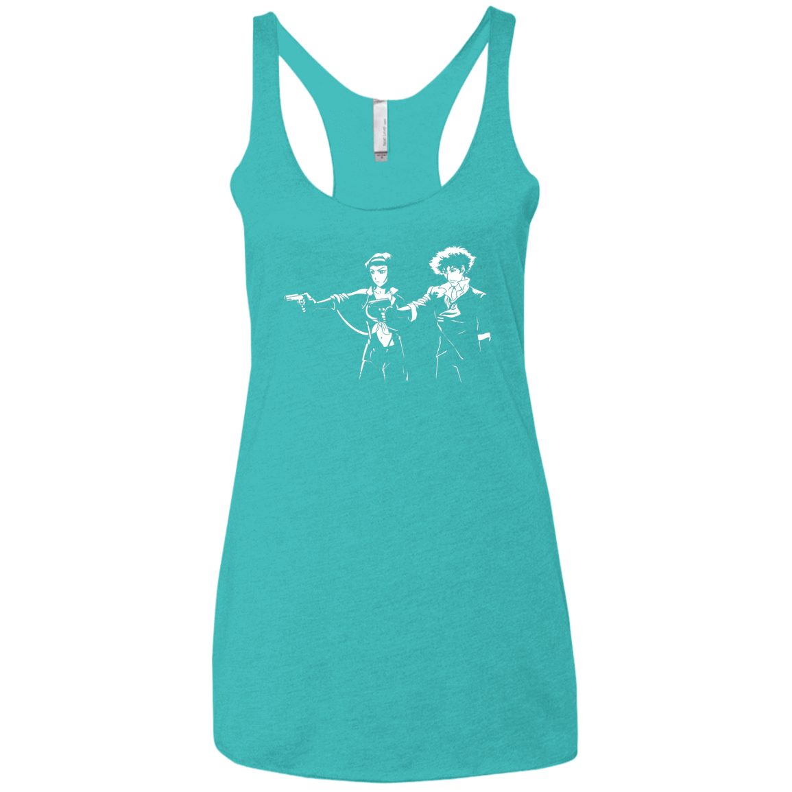 T-Shirts Tahiti Blue / X-Small Cowboy Fiction Women's Triblend Racerback Tank