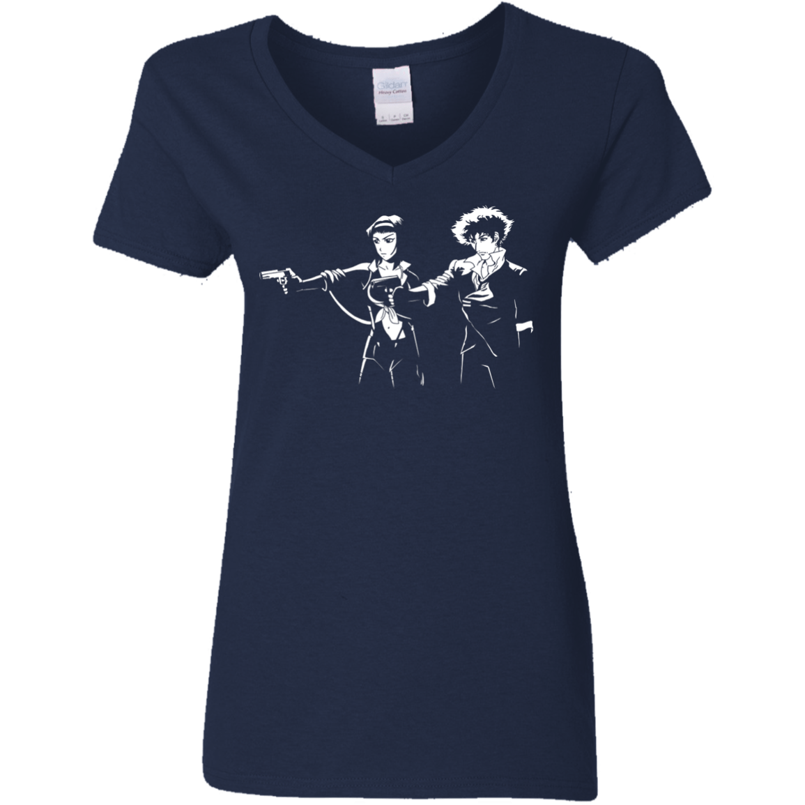 T-Shirts Navy / S Cowboy Fiction Women's V-Neck T-Shirt