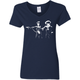 T-Shirts Navy / S Cowboy Fiction Women's V-Neck T-Shirt