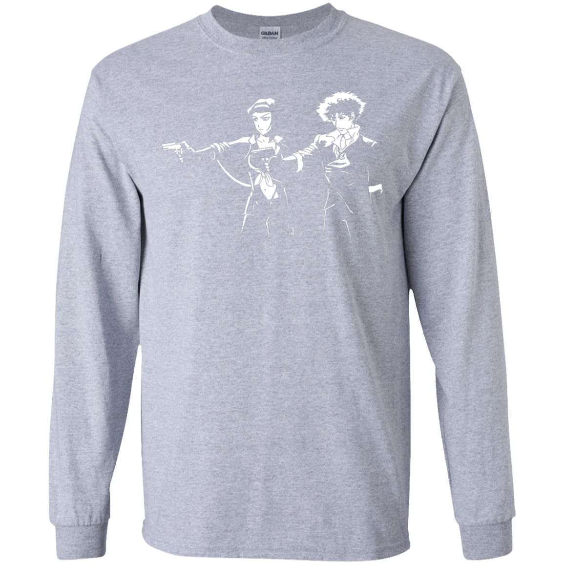 T-Shirts Sport Grey / YS Cowboy Fiction Youth Long Sleeve T-Shirt