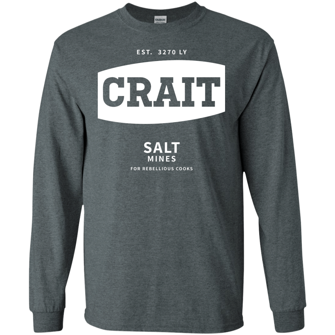 T-Shirts Dark Heather / S Crait Saxa Salt Men's Long Sleeve T-Shirt