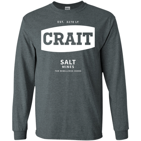 T-Shirts Dark Heather / S Crait Saxa Salt Men's Long Sleeve T-Shirt