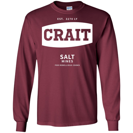 T-Shirts Maroon / S Crait Saxa Salt Men's Long Sleeve T-Shirt